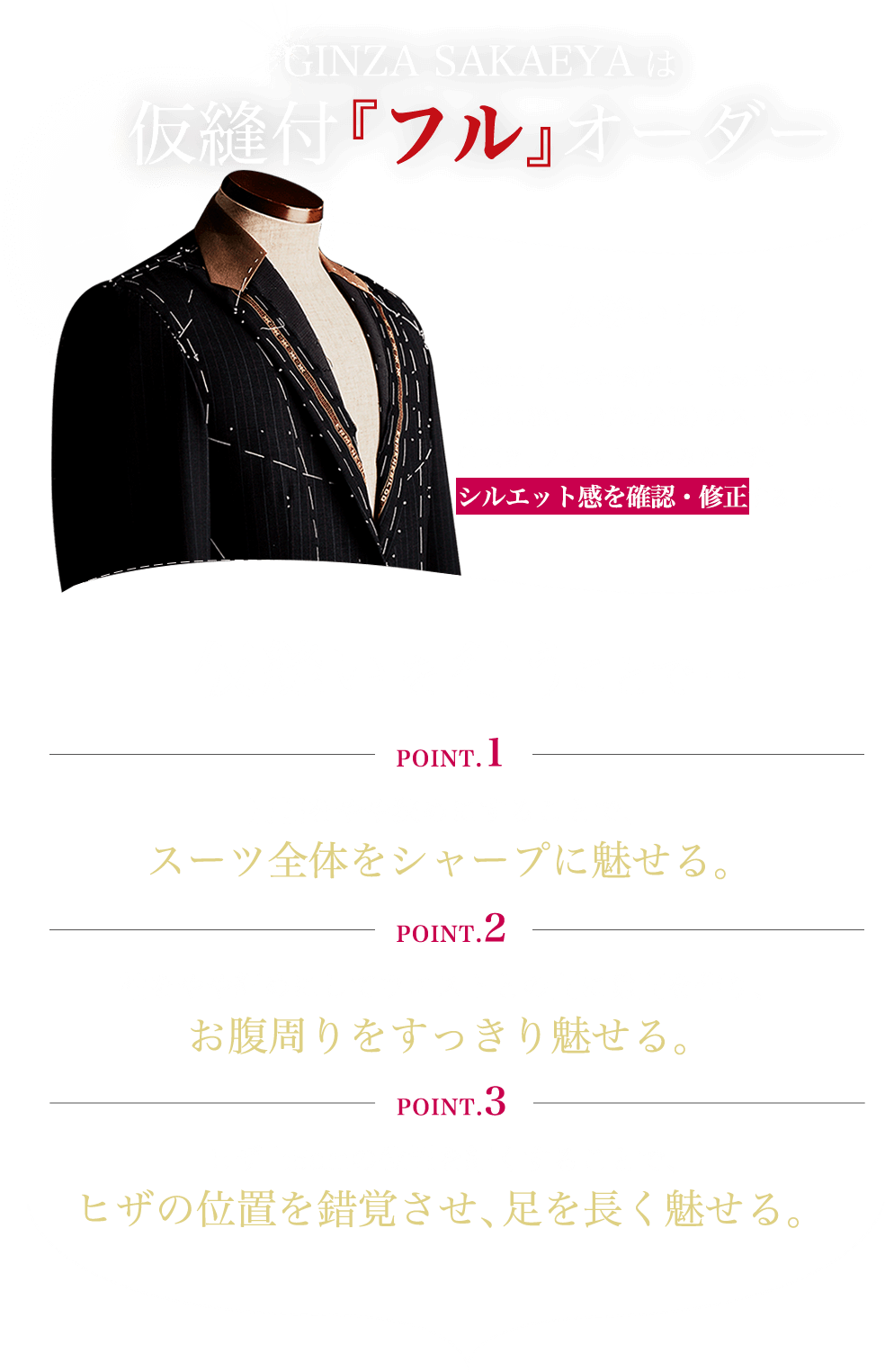 GINZA SAKAEYAは仮縫い付『フル』オーダー