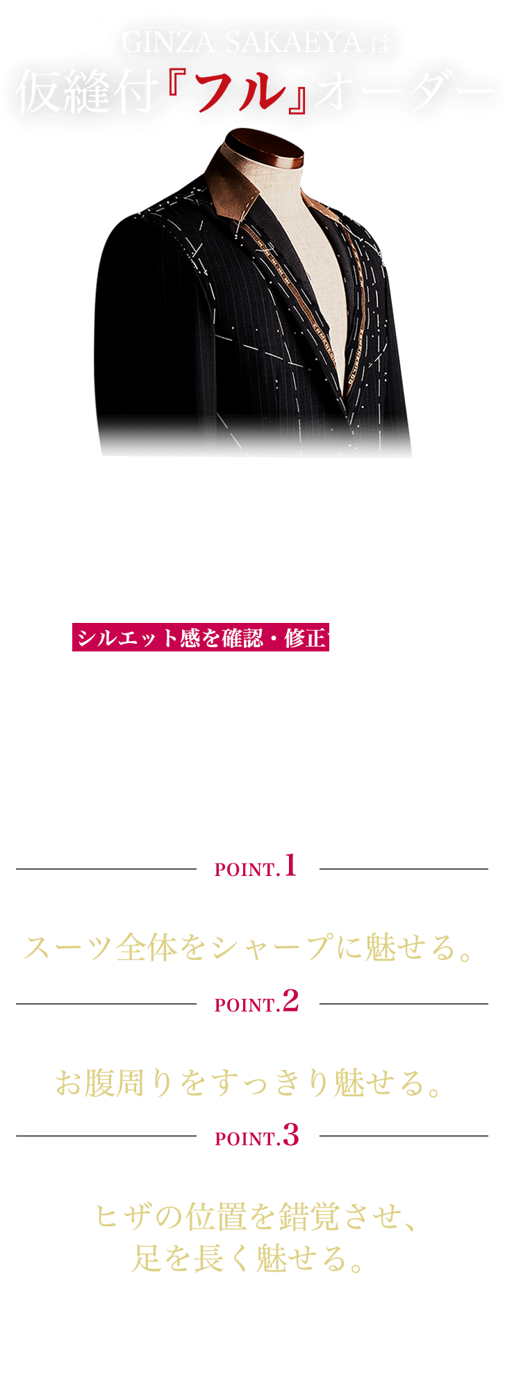 GINZA SAKAEYAは仮縫い付『フル』オーダー