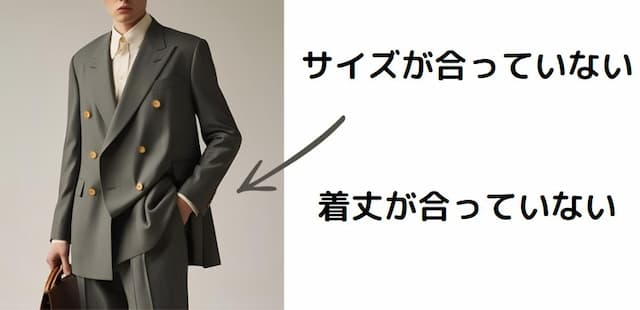 ダブルスーツがダサく見えるポイント