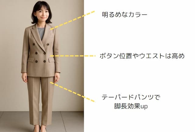 小柄・細身女性におすすめなダブルスーツの選び方