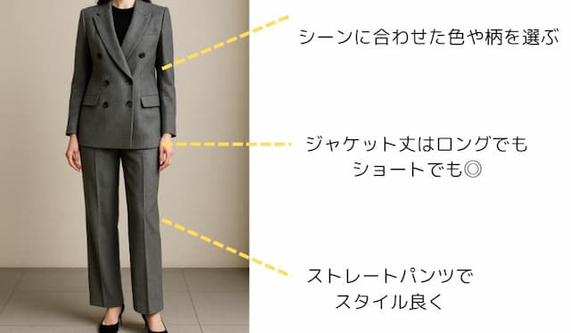 高身長女性向けのダブルスーツ選び方