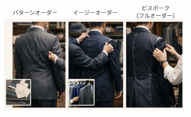 ビスポークと他のオーダーシステム