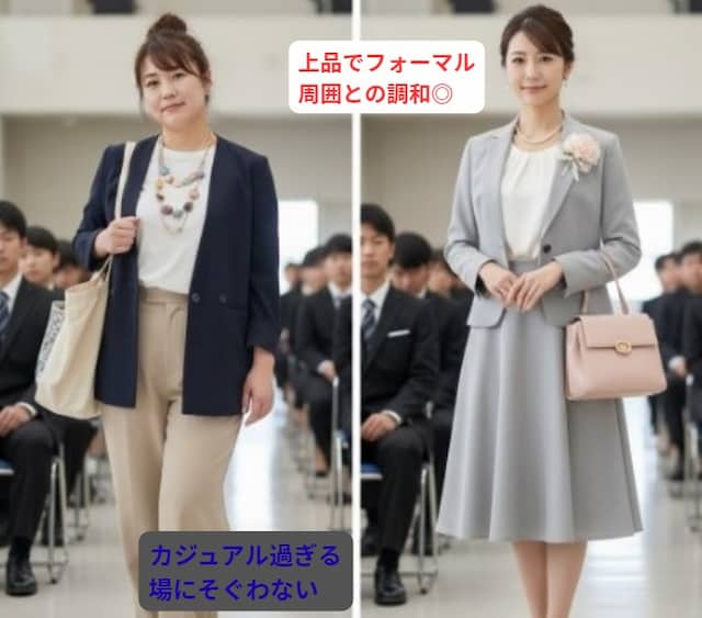 入学式コーデの比較画像③