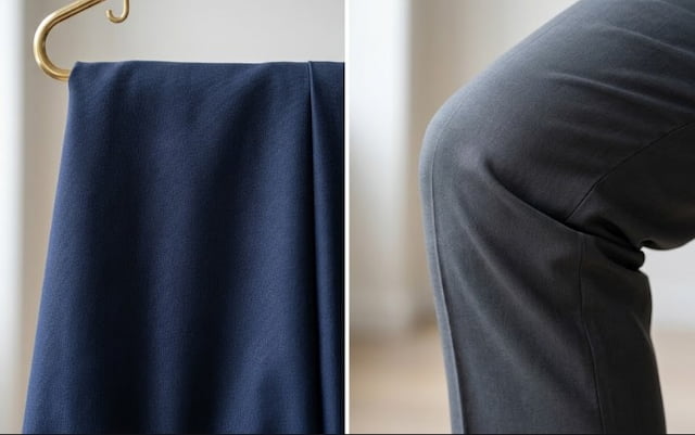 スーツ生地とストレッチ性能のイメージ画像